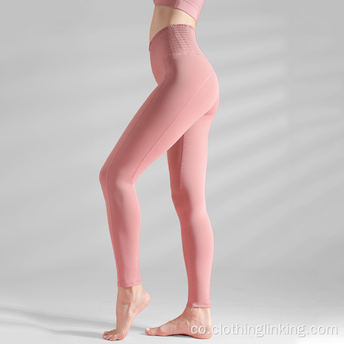 Yoga leggings in yoga elastici di cintura alta